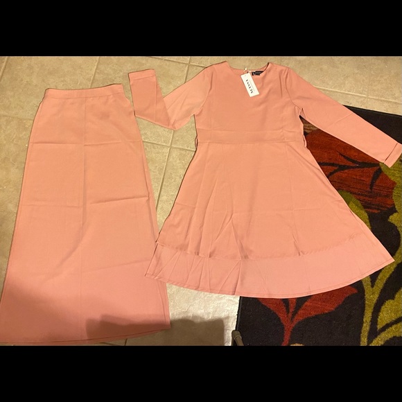 Rose two piece NEYSSA MODEST SKIRT SET Sm/med - Picture 7 of 10